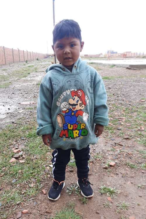 An unsponsored boy named Abraham from Bolivia who has waited 544 days for a sponsor.