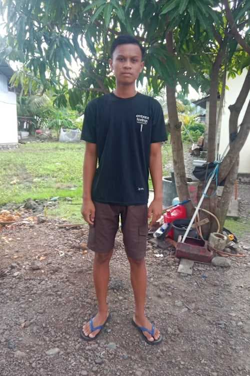An unsponsored boy named Glen from Indonesia who has waited 430 days for a sponsor.