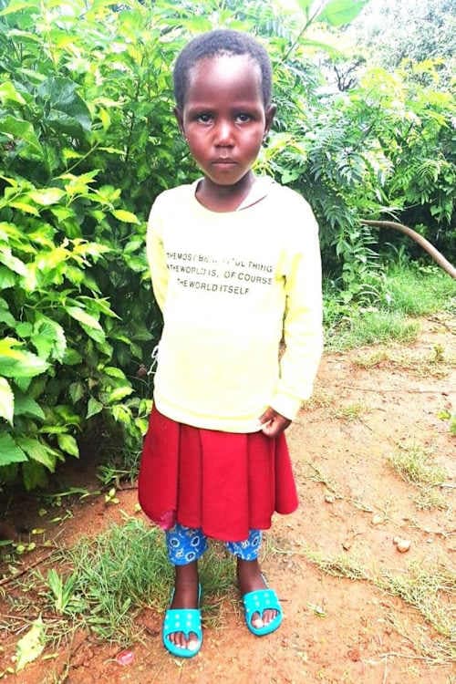 An unsponsored girl named Spora from Tanzania who lives in an AIDS-affected area, is vulnerable to exploitation and has waited 487 days for a sponsor.