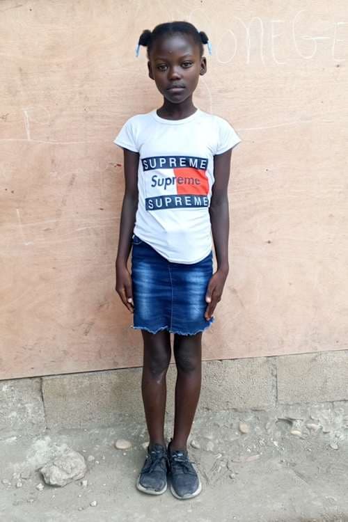 An unsponsored girl named Biguerlove from Haiti who is vulnerable to exploitation and has waited 436 days for a sponsor.