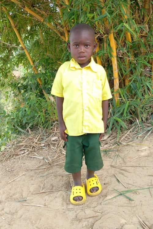 An unsponsored boy named Helitier from Rwanda who lives in an AIDS-affected area, is vulnerable to exploitation and has waited 473 days for a sponsor.