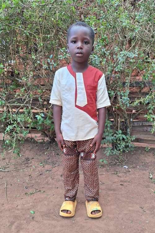 An unsponsored boy named Andre from Togo who lives in an AIDS-affected area, is vulnerable to exploitation and has waited 478 days for a sponsor.