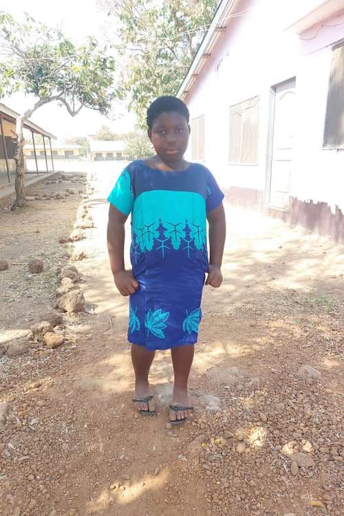 An unsponsored girl named Evanne from Ghana who lives in an AIDS-affected area and has waited 519 days for a sponsor.