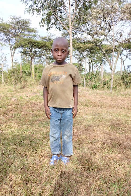 An unsponsored boy named Alex from Kenya who lives in an AIDS-affected area and has waited 548 days for a sponsor.