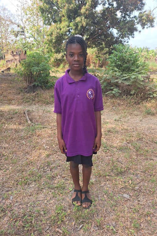 An unsponsored girl named Anima from Ghana who lives in an AIDS-affected area and has waited 528 days for a sponsor.
