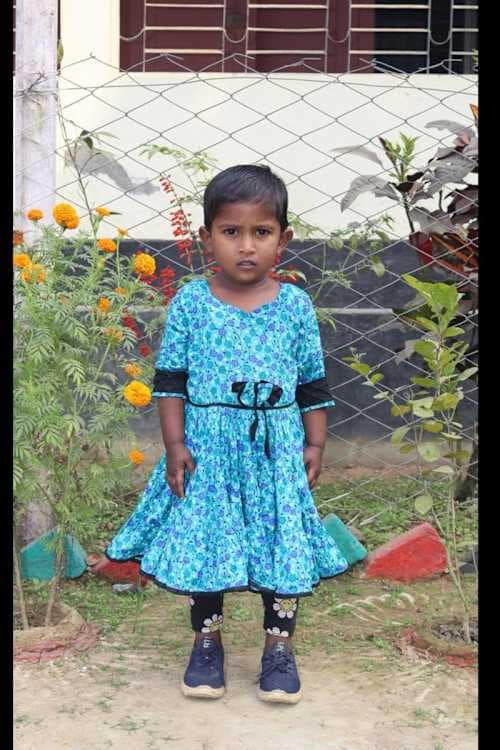 An unsponsored girl named Jui from Bangladesh who is vulnerable to exploitation and has waited 536 days for a sponsor.