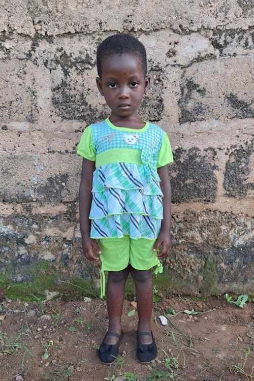 An unsponsored girl named Ewenam from Togo who lives in an AIDS-affected area, is vulnerable to exploitation and has waited 455 days for a sponsor.