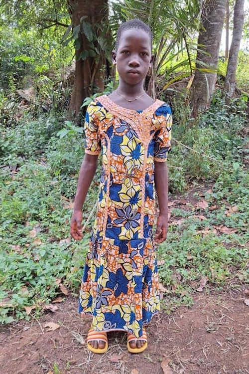 An unsponsored girl named Idaya from Togo who lives in an AIDS-affected area, is vulnerable to exploitation and has waited 517 days for a sponsor.