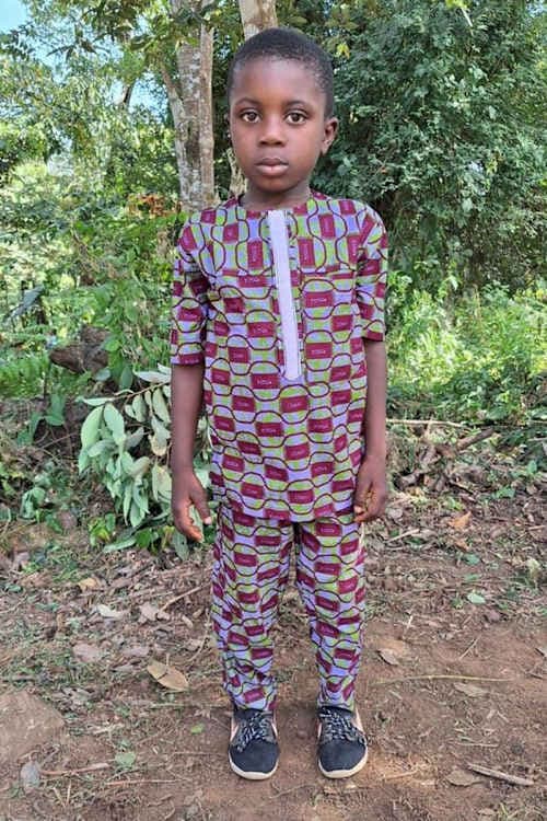 An unsponsored boy named Carmel from Togo who lives in an AIDS-affected area, is vulnerable to exploitation and has waited 467 days for a sponsor.