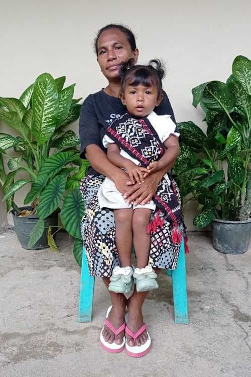 An unsponsored girl named Thania from Indonesia who has waited 454 days for a sponsor.