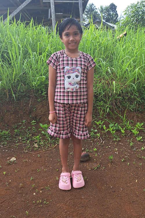 An unsponsored girl named Monika from Indonesia who has waited 328 days for a sponsor.