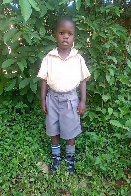 An unsponsored boy named Leon from Kenya who lives in an AIDS-affected area and has waited 550 days for a sponsor.