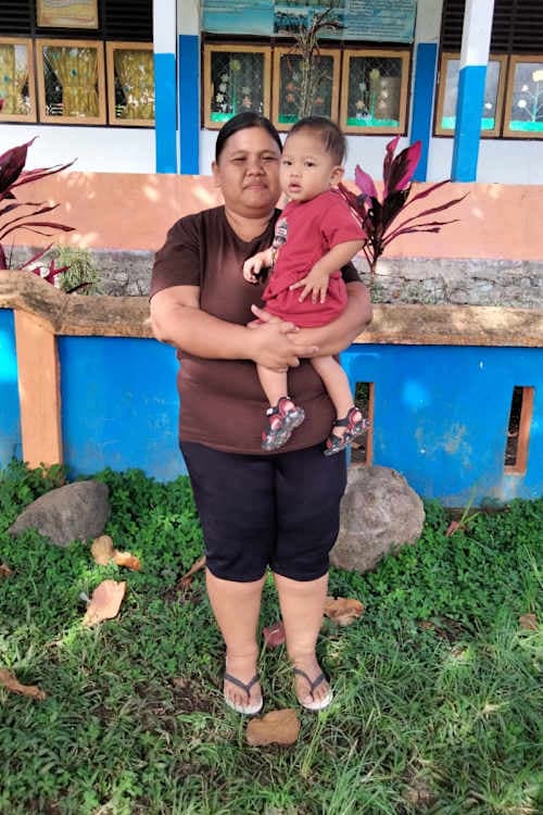 An unsponsored boy named Dhivo from Indonesia who has waited 539 days for a sponsor.