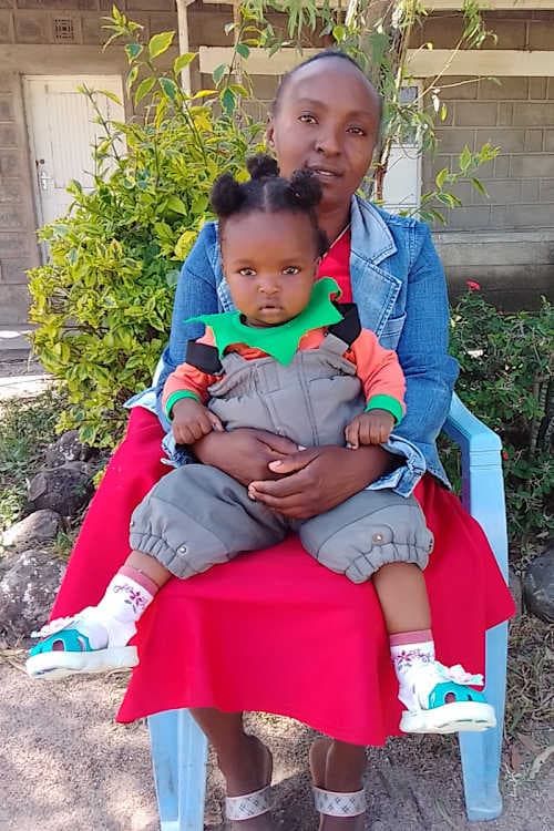 An unsponsored girl named Wachuka from Kenya who lives in an AIDS-affected area and has waited 451 days for a sponsor.