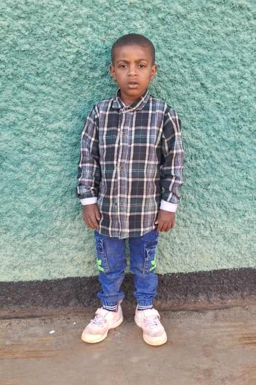An unsponsored boy named Asenake from Ethiopia who lives in an AIDS-affected area, is vulnerable to exploitation and has waited 491 days for a sponsor.