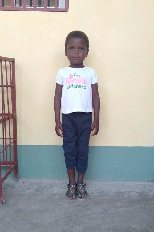 An unsponsored girl named Neïssa from Haiti who is vulnerable to exploitation and has waited 441 days for a sponsor.