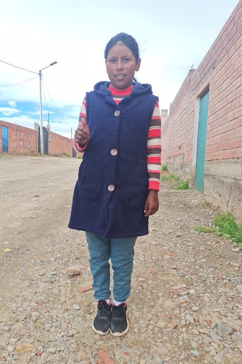 An unsponsored girl named Susan from Bolivia who has waited 431 days for a sponsor.