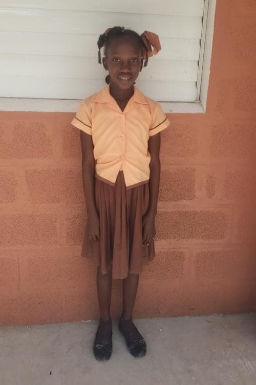 An unsponsored girl named Rodna from Haiti who is vulnerable to exploitation and has waited 584 days for a sponsor.