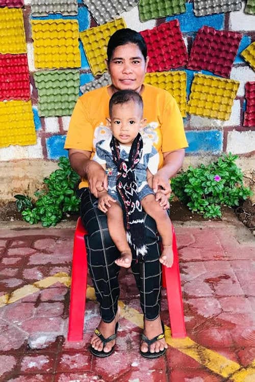 An unsponsored boy named Djoy from Indonesia who has waited 429 days for a sponsor.