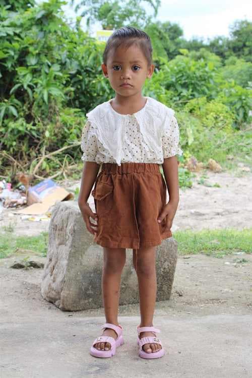 An unsponsored girl named Nonan Azzaira from Indonesia who has waited 415 days for a sponsor.