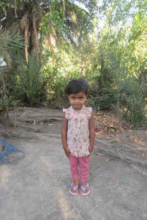 An unsponsored girl named Juthi from Bangladesh who is vulnerable to exploitation and has waited 431 days for a sponsor.