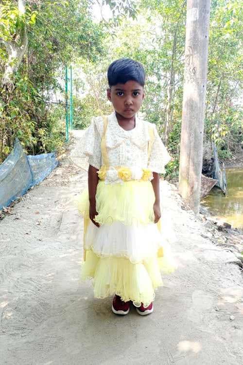 An unsponsored girl named Anthu from Bangladesh who is vulnerable to exploitation and has waited 489 days for a sponsor.
