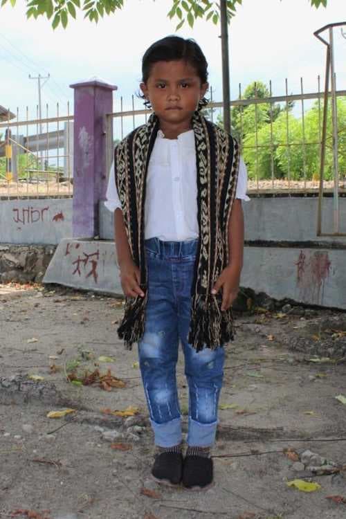 An unsponsored girl named Celina from Indonesia who has waited 424 days for a sponsor.