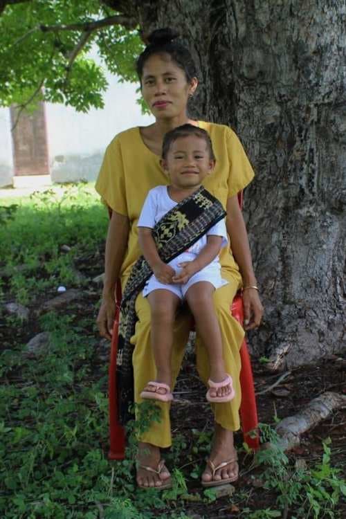 An unsponsored girl named Felicia from Indonesia who has waited 424 days for a sponsor.
