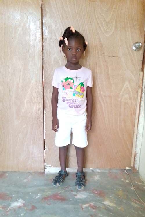 An unsponsored girl named Derline from Haiti who is vulnerable to exploitation and has waited 421 days for a sponsor.