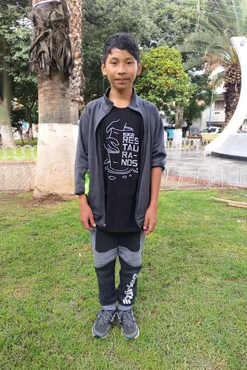 An unsponsored boy named Noe from Bolivia who has waited 544 days for a sponsor.