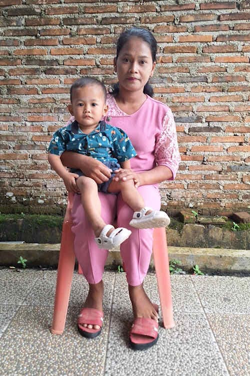 An unsponsored boy named Farel from Indonesia who has waited 388 days for a sponsor.