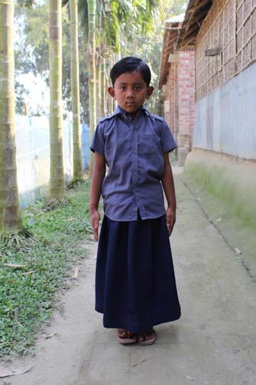 An unsponsored girl named Ridhi from Bangladesh who is vulnerable to exploitation and has waited 260 days for a sponsor.