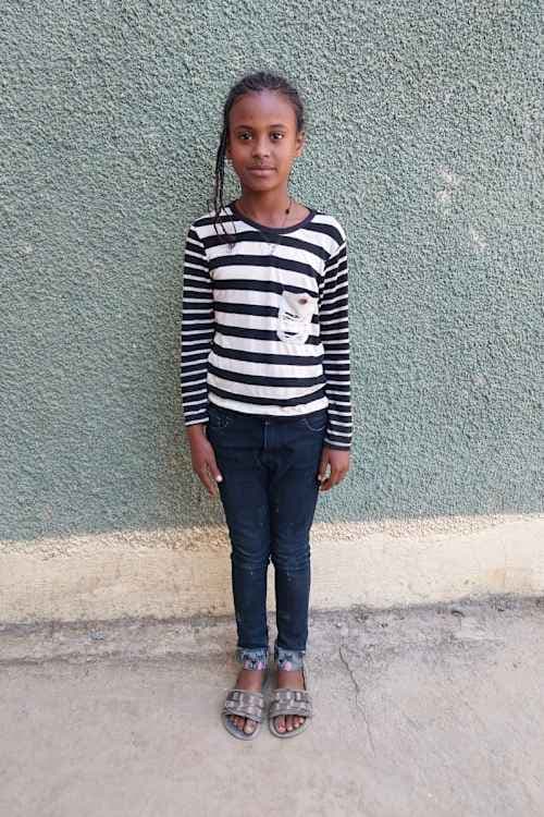 An unsponsored girl named Danit from Ethiopia who lives in an AIDS-affected area, is vulnerable to exploitation and has waited 497 days for a sponsor.