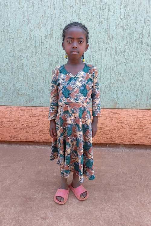 An unsponsored girl named Sidrak from Ethiopia who lives in an AIDS-affected area, is vulnerable to exploitation and has waited 482 days for a sponsor.