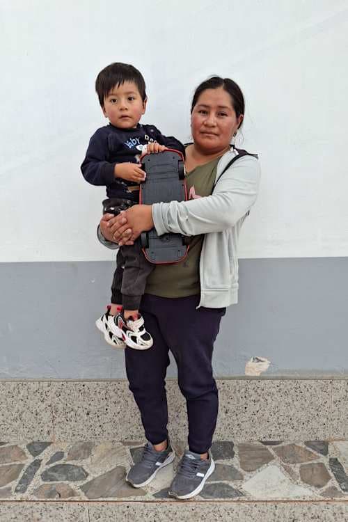 An unsponsored boy named Emir from Ecuador who has waited 387 days for a sponsor.