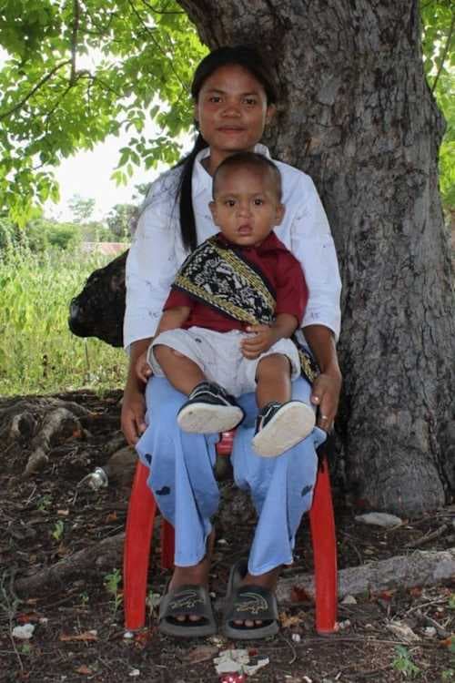 An unsponsored boy named Dika from Indonesia who has waited 424 days for a sponsor.