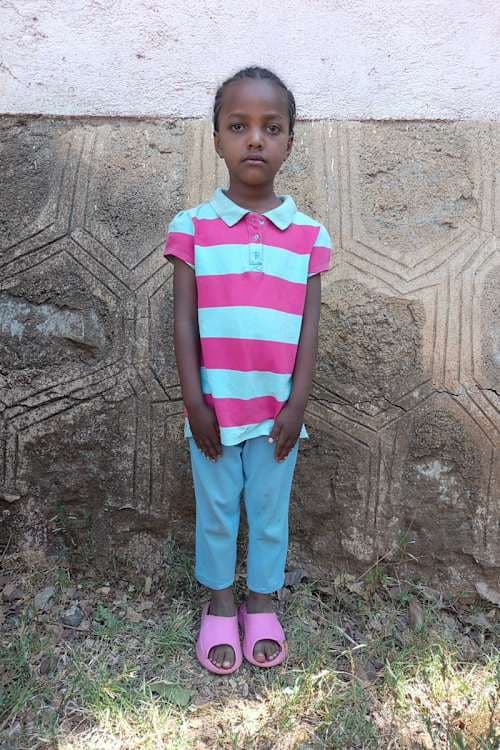 An unsponsored girl named Meron from Ethiopia who lives in an AIDS-affected area, is vulnerable to exploitation and has waited 427 days for a sponsor.