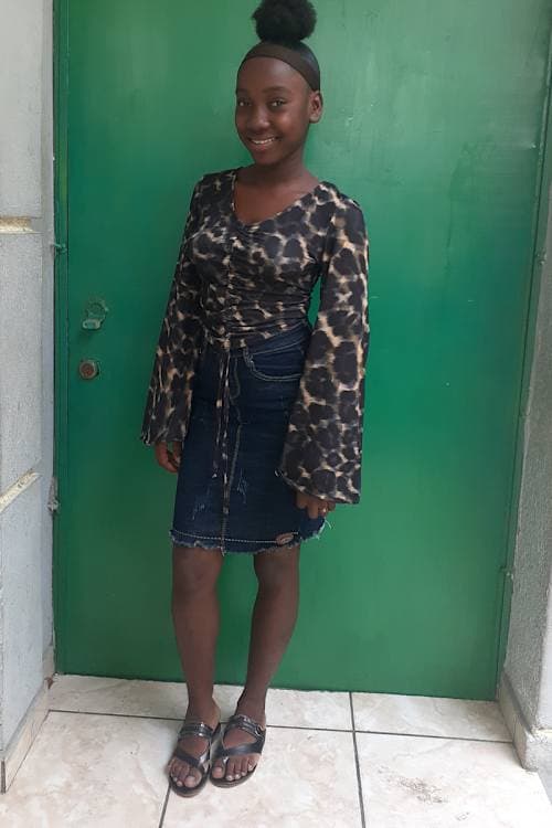 An unsponsored girl named Ruth from Haiti who is vulnerable to exploitation and has waited 513 days for a sponsor.