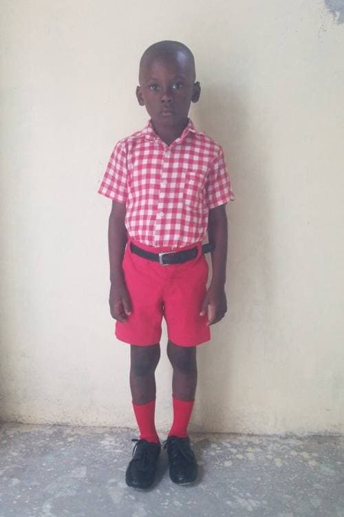 An unsponsored boy named Wood Jerry from Haiti who is vulnerable to exploitation and has waited 426 days for a sponsor.