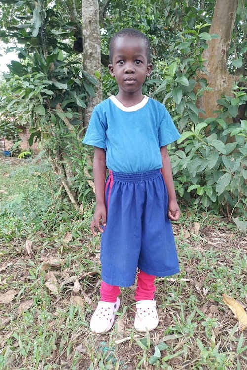 An unsponsored boy named Caleb from Uganda who lives in an AIDS-affected area, is vulnerable to exploitation and has waited 511 days for a sponsor.