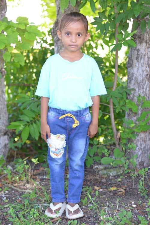 An unsponsored girl named Lydia from Indonesia who has waited 485 days for a sponsor.