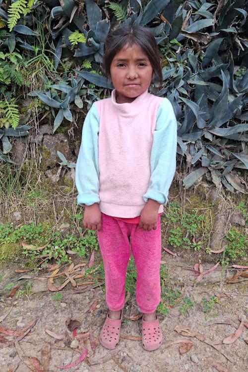 An unsponsored girl named Camila from Peru who has waited 415 days for a sponsor.