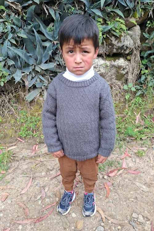 An unsponsored boy named Farith from Peru who has waited 416 days for a sponsor.