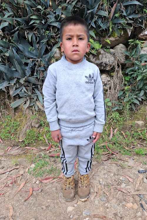 An unsponsored boy named Caleb from Peru who has waited 416 days for a sponsor.