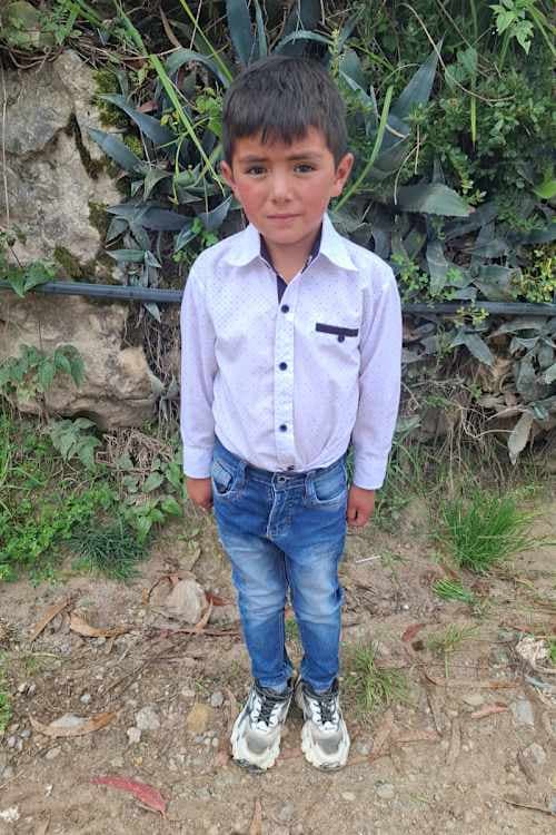 An unsponsored boy named Yordi from Peru who has waited 411 days for a sponsor.