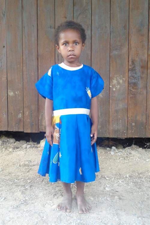 An unsponsored girl named Mela from Indonesia who has waited 418 days for a sponsor.