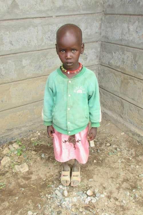 An unsponsored girl named Seenoi from Kenya who lives in an AIDS-affected area and has waited 388 days for a sponsor.