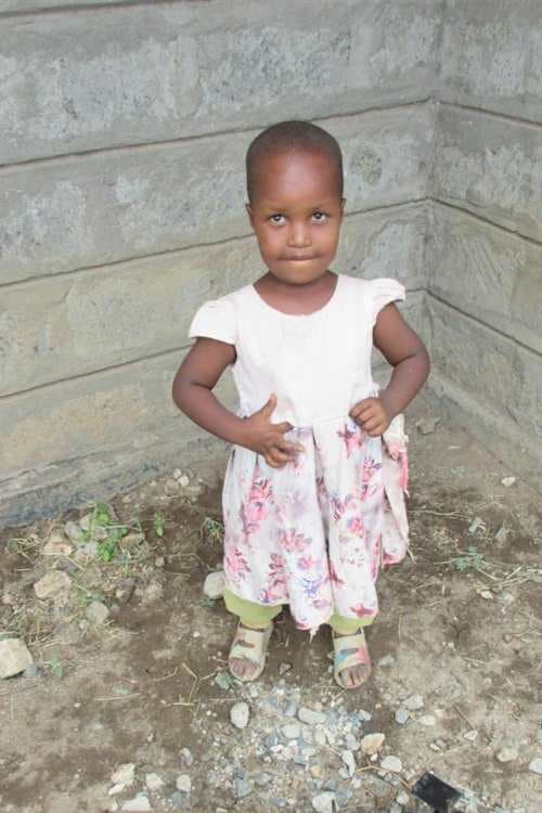 An unsponsored girl named Salume from Kenya who lives in an AIDS-affected area and has waited 388 days for a sponsor.