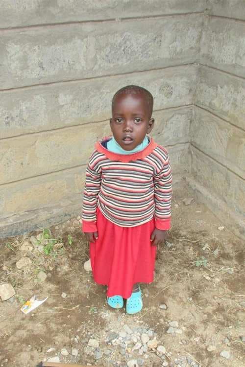 An unsponsored girl named Margaret from Kenya who lives in an AIDS-affected area and has waited 388 days for a sponsor.