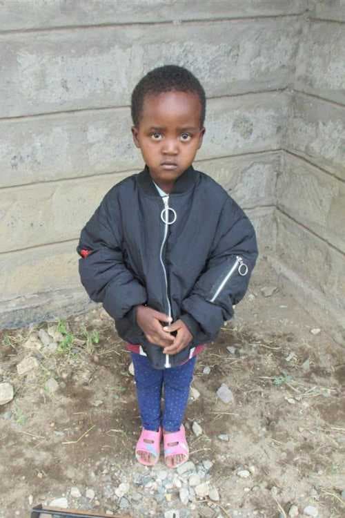 An unsponsored girl named Kainia from Kenya who lives in an AIDS-affected area and has waited 388 days for a sponsor.